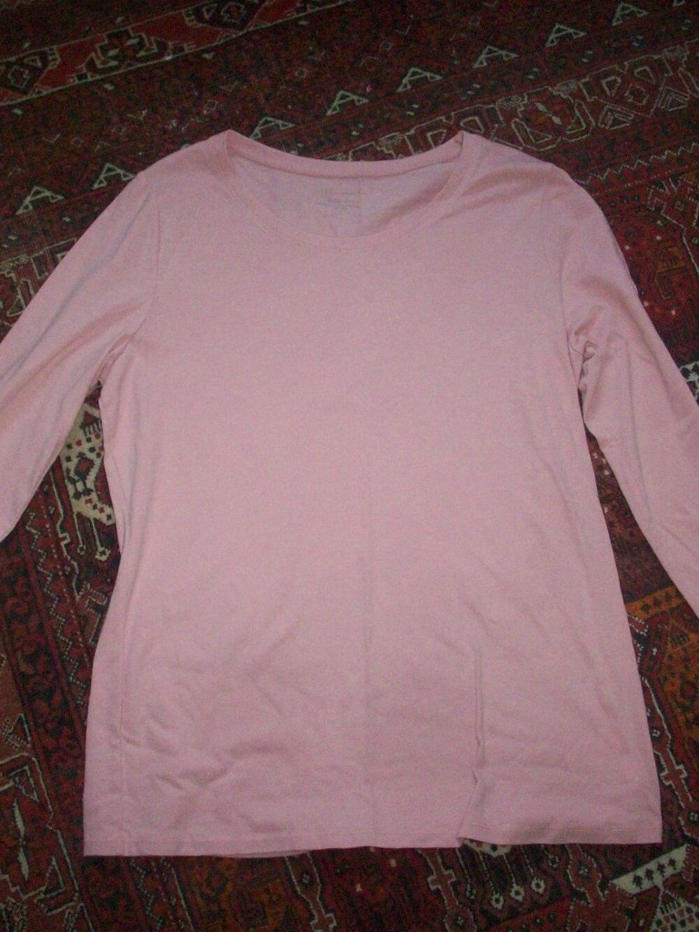 Women's Long Sleeve Pink Crewneck t-shirt No Boundaries Cotten Blend XL (15-17)